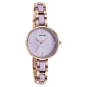 Sonata Wedding Edit Quartz Analog Purple Dial Stainless Steel With Acetate Strap Watch For Women