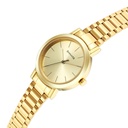Sonata Essentials Champagne Dial Stainless Steel Strap Watch for Women