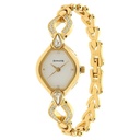 Sonata Quartz Analog White Dial Metal Strap Watch for Women