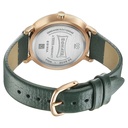 Sonata Sleek Quartz Analog Green Dial Green Leather Strap Watch for Women