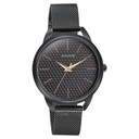 Sonata Wedding Bling Quartz Analog Black Dial Black Stainless Steel Strap Watch for Women
