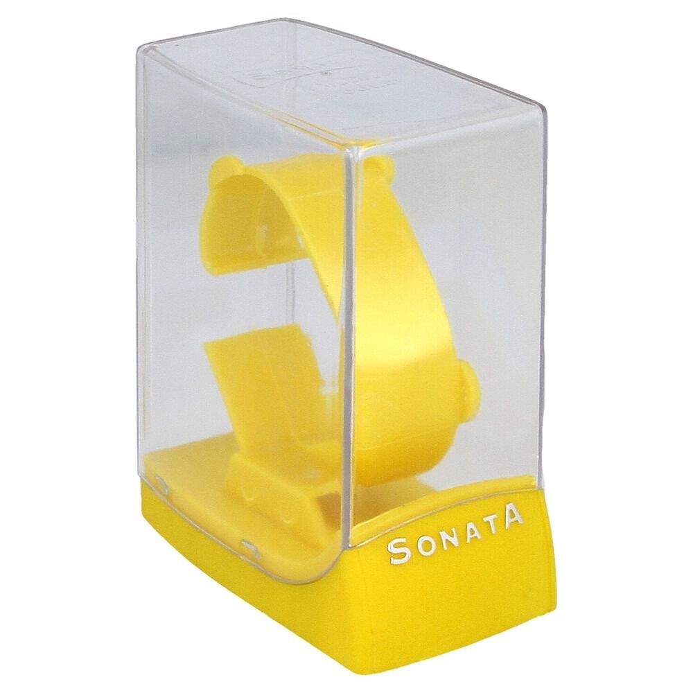 Sonata Quartz Analog Champagne Dial Metal Strap Watch for Women