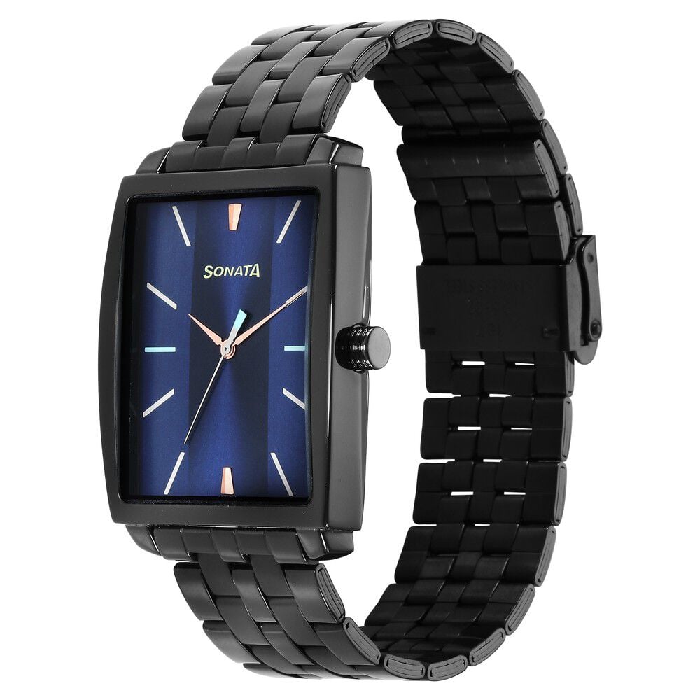 Sonata Utsav Quartz Analog Blue Dial Watch for Men