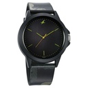 Fastrack Tees Urbanique Quartz Analog Black Dial Silicon Strap Watch For Unisex