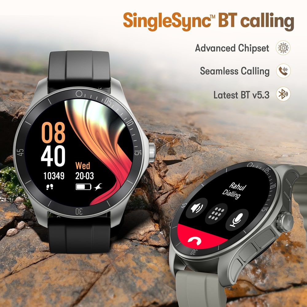 Fastrack Rogue with 3.5 CM UltraVU HD Display Sporty Smartwatch Functional Crown with AI Coach and Auto Multisport Recognition
