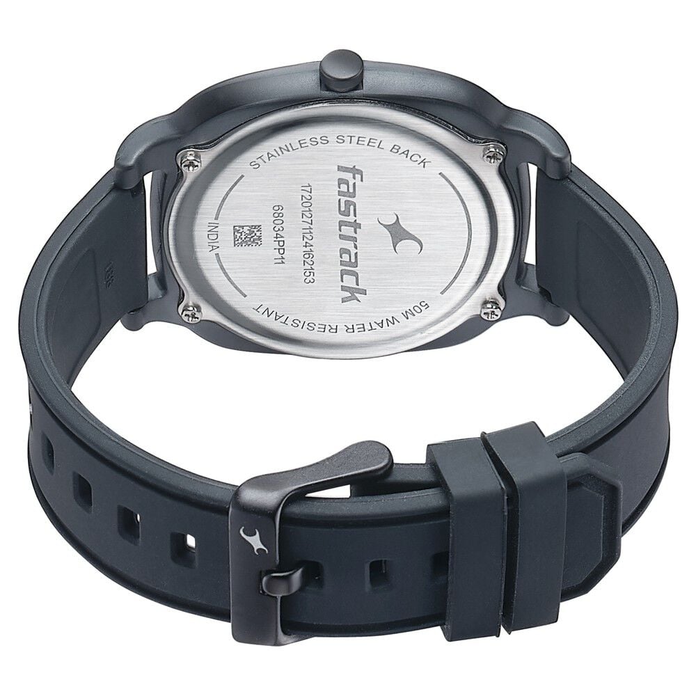 Fastrack Hype Retro Aracde Quartz Analog Unisex Watch With Black Dial Black Silicone Strap Watch For Unisex