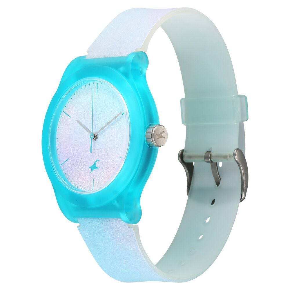 Fastrack Tees Urbanique Quartz Analog Multicoloured Dial Silicon Strap Watch For Girls