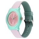 Fastrack Tees Urbanique Quartz Analog Pink Dial PU Strap watch For Girls