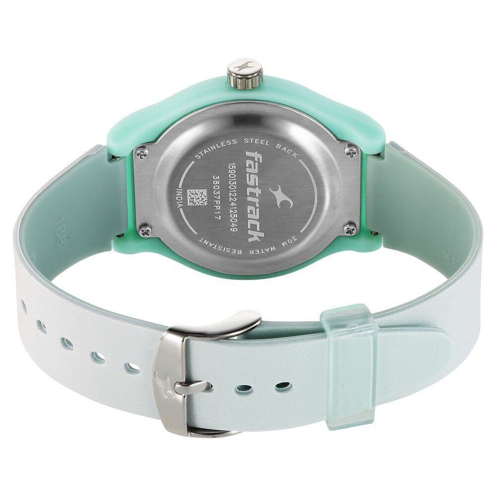 Fastrack Tees Urbanique Quartz Analog Pink Dial PU Strap watch For Girls