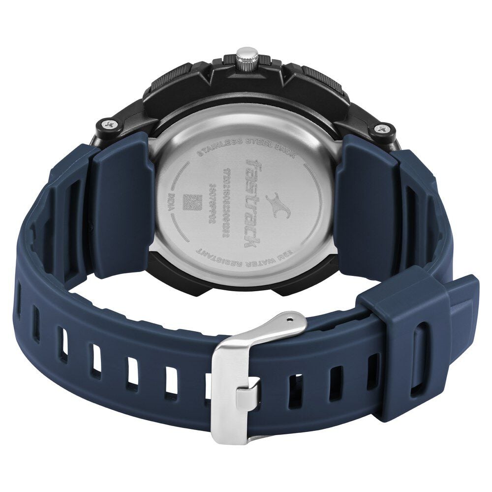 Fastrack AnaDigi Black Dial Plastic Strap Unisex Watch