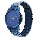 Fastrack Pulse Quartz Analog Blue Round Dial Blue Stainless Steel Strap Watch For Guys