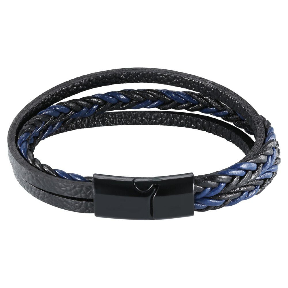 Fastrack Pulse Quartz Analog Blue Round Dial Blue Stainless Steel Strap Watch For Guys