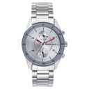 Fastrack Space Rover Quartz Multifunction Silver Dial Stainless Steel Strap Watch for Guys