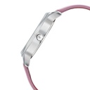 Fastrack Sunburn Quartz Analog Pink Dial Leather Strap Watch for Girls