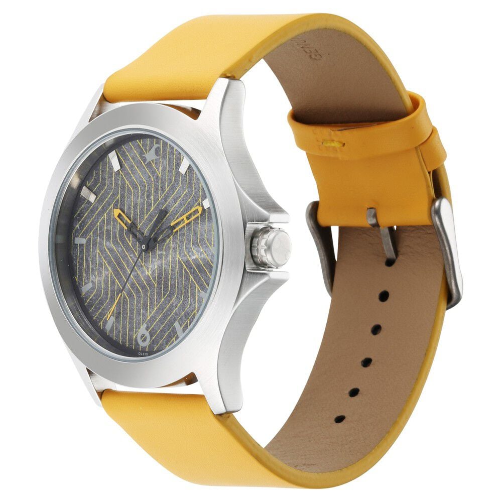 Fastrack Stunners Quartz Analog Multicoloured Dial Leather Strap Watch for Guys