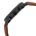 Titan Men's Metropolitan Charm: Men's Multifunctional Black Watch with Leather Strap