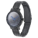 Fastrack Space Rover Quartz Analog Black Dial Stainless Steel Strap Watch for Girls