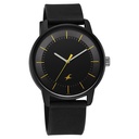 Fastrack Tees Urbanique Quartz Analog Black Dial Silicone Strap watch For Guys