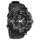 Fastrack AnaDigi Black Dial Black Colour Plastic Strap Unisex Watch