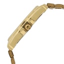 Titan Quartz Analog with Day and Date Champagne Dial Golden Stainless Steel Strap Watch For Men