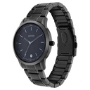 Titan Minimals Quartz Analog with Date Black Dial Black Metal Strap Watch For Men
