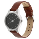 Titan Women's Chic minimalist watch with Black dial and leather strap