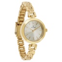 Titan Quartz Analog Champagne Dial Golden Stainless Steel Strap Watch For Women