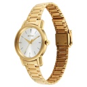 Titan Karishma Quartz Analog Silver Dial Golden Stainless Steel Strap Watch For Women