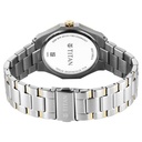 Titan Regalia Dodecagon Quartz Analog with Date Silver Dial Two Toned Stainless Steel Strap Watch For Men
