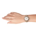 Titan Raga Showstopper Quartz Analog White Dial Metal Strap Watch for Women