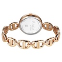 Titan Raga Showstopper Quartz Analog Rose Gold Dial Metal Strap Watch For Women