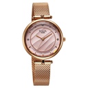 Titan Raga Showstopper Quartz Analog Pink Dial Metal Strap Watch For Women