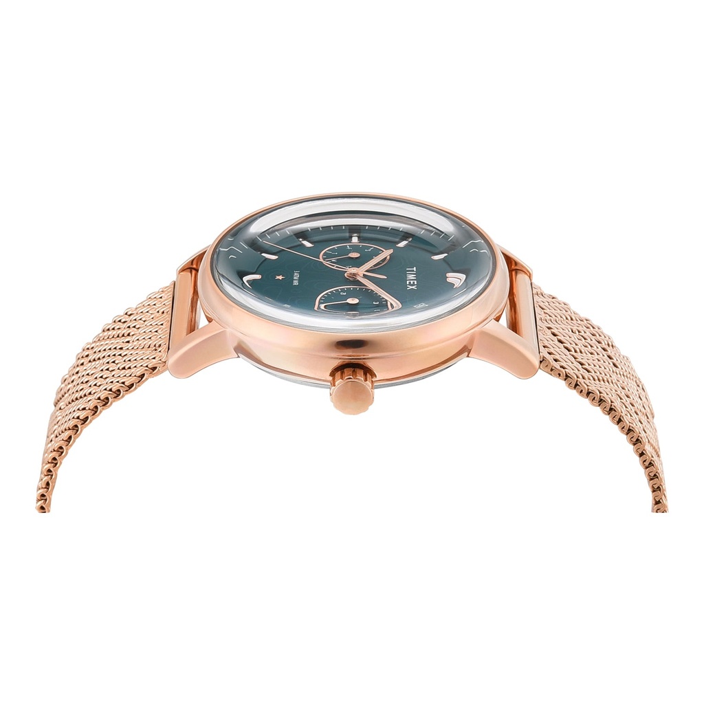 TIMEX Green Round Dial Analog Women's Watch - TWEL20302