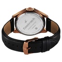 Fastrack Groove Quartz Analog with Date Grey Dial Black Leather Strap Watch For Guys
