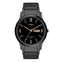 Timex Classics Men's Digital Black Dial Round Case Day Date Function Watch -TW000R438