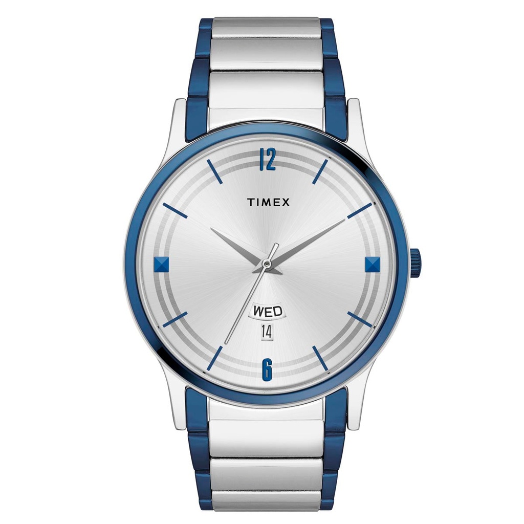 [TW000R467] TIMEX Men Silver Round Dial Analog Watch - TW000R467