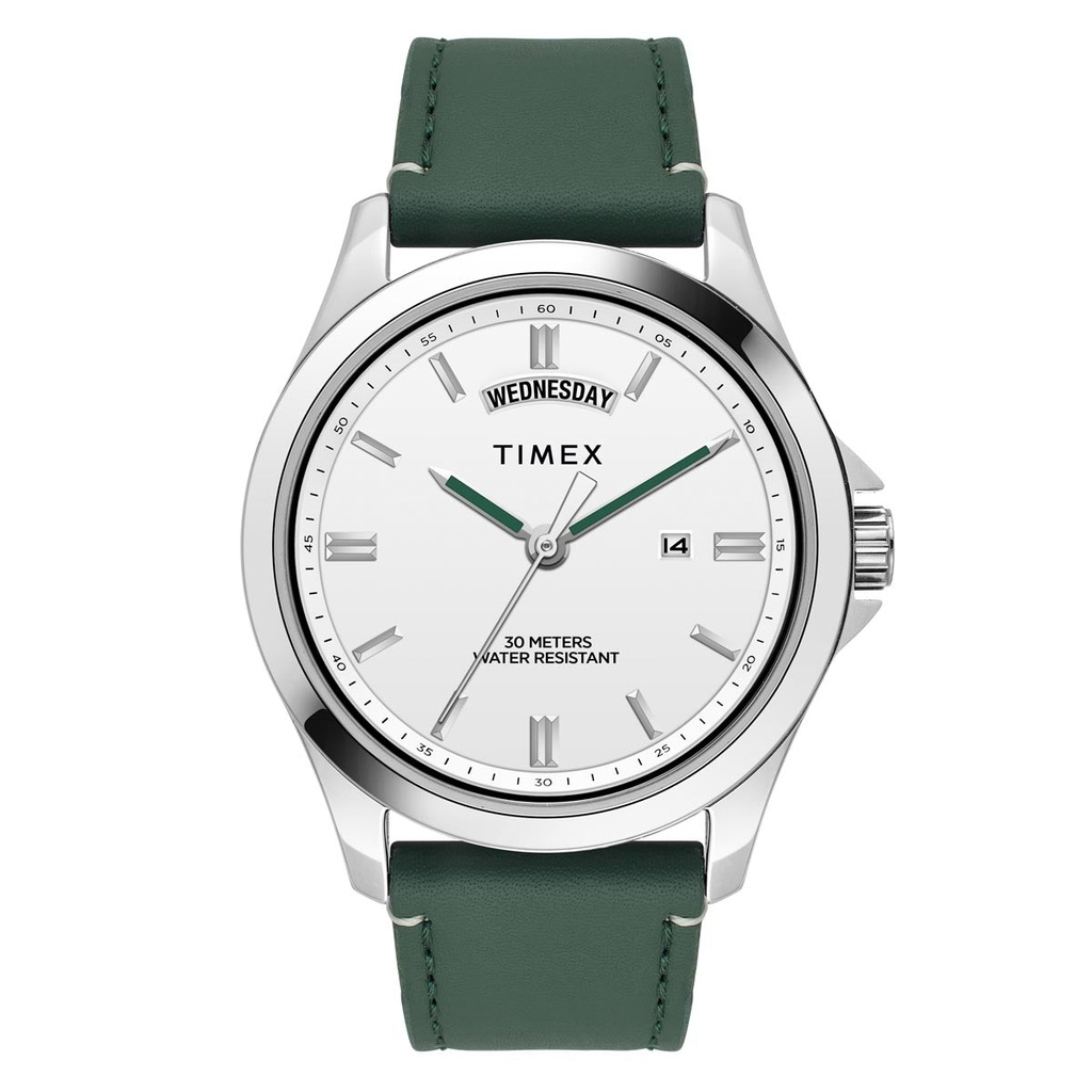 [TW000X138] TIMEX Men White Round Dial Analog Watch - TW000X138