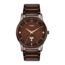 Timex Men Brown Round Analog Dial Watch- TW000R461