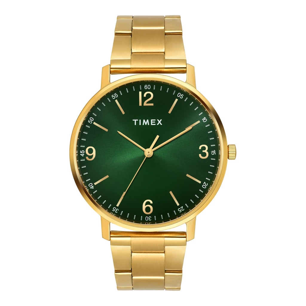 [TW0TG8027] TIMEX Men Green Round Dial Analog Watch - TW0TG8027
