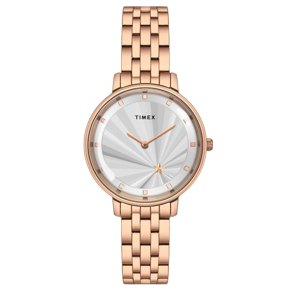 [TWEL19102] Timex Cosmic Awe Women 2 Hands Round Dial Silver Watch - TWEL19102