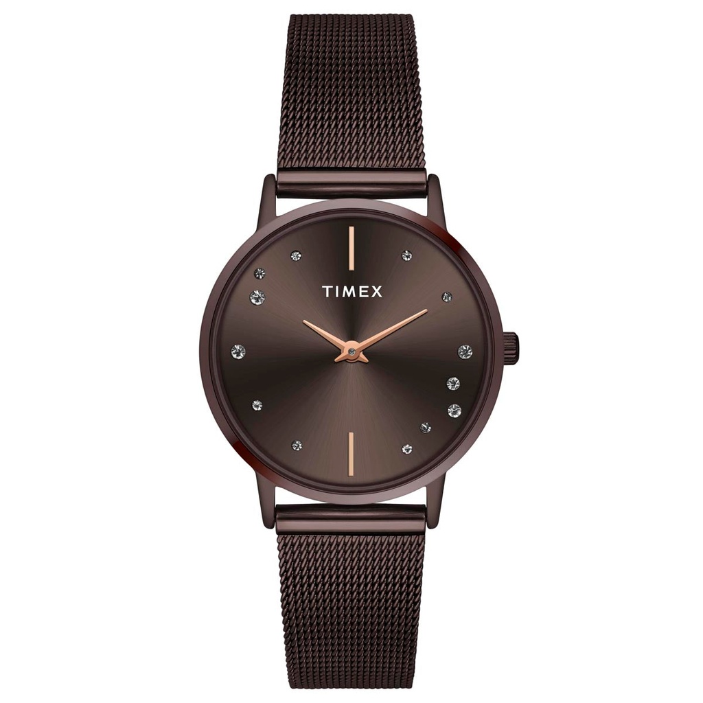 TIMEX Women Brown Round Dial Analog Watch - TWEL15619