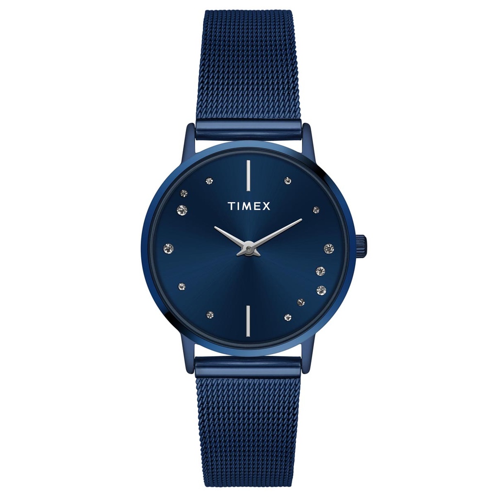 TIMEX Women Blue Round Dial Analog Watch - TWEL15620