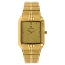 Titan Analog with Date Golden Dial Metal Strap watch for Men