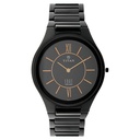 Titan Edge Ceramic Quartz in Rich Black Dial Watch for Men