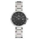 Titan Workwear Black Dial Analog with Day and Date Stainless Steel Strap watch for Women