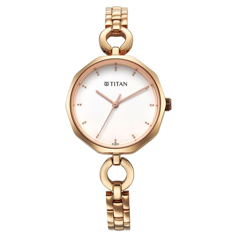 [2702WM01] Titan Karishma White Dial Watch for Women