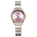 Titan Raga Showstopper Quartz Analog Purple Dial Two Toned Metal Strap Watch For Women