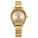 Titan Karishma Quartz Analog Golden Dial Golden Stainless Steel Strap Watch For Women