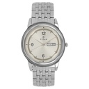 Titan Quartz Analog with Day and Date Silver Dial Silver Stainless Steel Strap Watch For Men