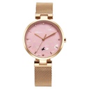 Fastrack Stunners X Quartz Analog Pink Mother Of Pearl Dial Stainless Steel Strap Watch For Girls